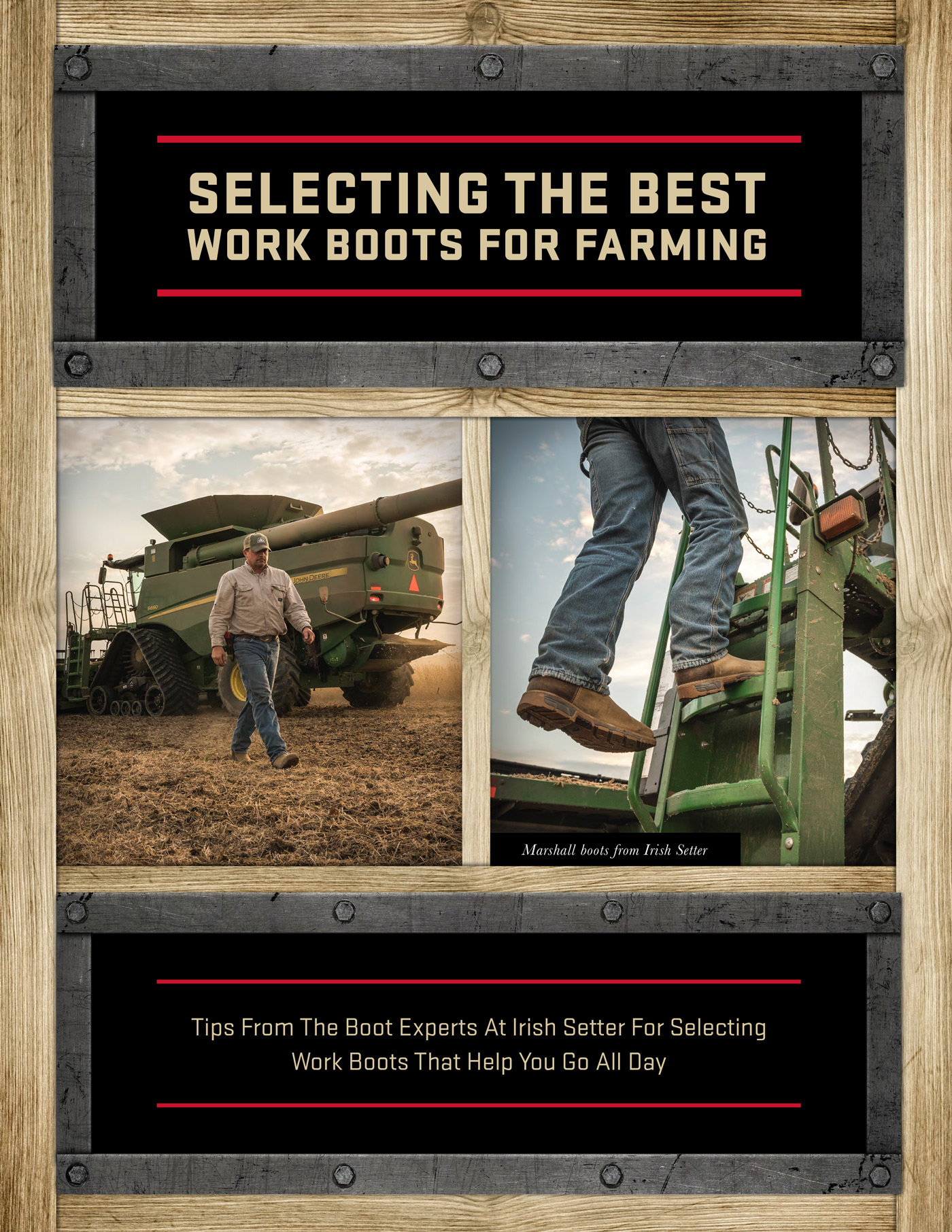 Selecting Work the Best Boots for Farming Irish Setter